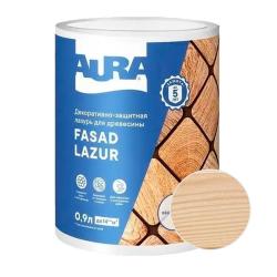 Лазурь декоративно-защитная AURA Fasad Lazur Бесцветный 0,9 л 