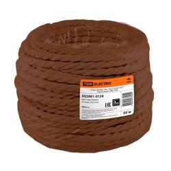 Провод ретро TDM Эко 3*2,5 мм2 коричневый