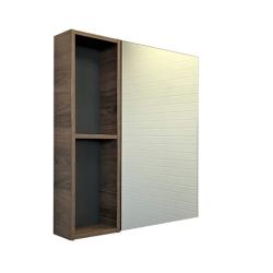 Зеркальный шкаф COMFORTY Порто 75 дуб темно-коричневый 71,5*80 см