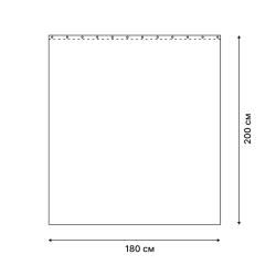 Штора для ванной FORA Ocean 180*200 см 