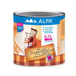 Лак ALPA для паркета и мебели матовый 0,75 л 