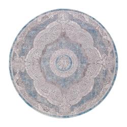Ковер ARMINA 03880A BLUE/BLUE круг размер 1,6 х 1,6м