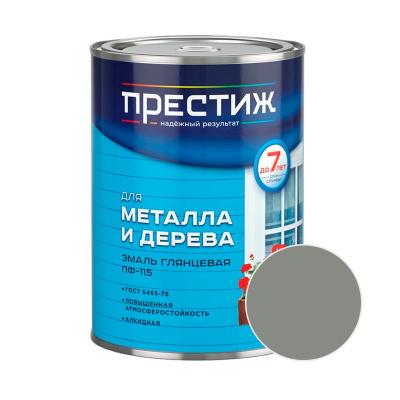 Эмаль ПРЕСТИЖ ПФ-115 Серый 0,9 кг