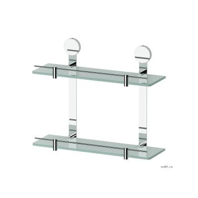 Полка для ванной ARTWELLE Harmonie стеклянная двойная