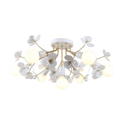 Люстра FAVOURITE Lassie 4081-7P Белый, золото