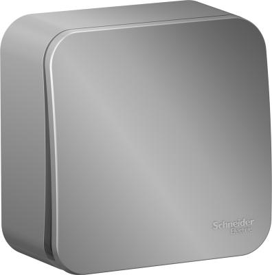 Выключатель SYSTEME ELECTRIC Blanca 1 клавиша алюминий BLNVA101013