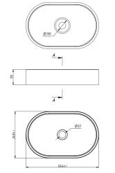 Тумба с раковиной LA FENICE Terra 80 Granit Black