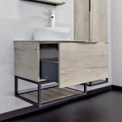 Тумба с раковиной COMFORTY Порто 60 дуб дымчатый 9111 