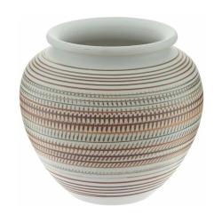 Ваза 17см фарфор, черный, белый/766560/РЕМЕКО/