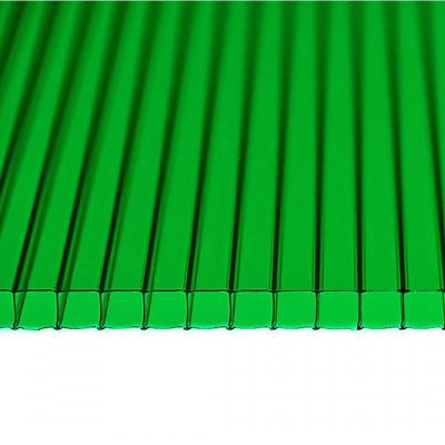 Поликарбонат сотовый Зеленый 8 мм
