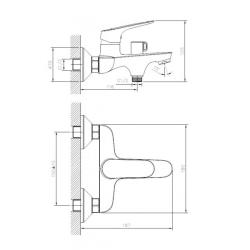 Смеситель для ванны TOKITO Tama 622894