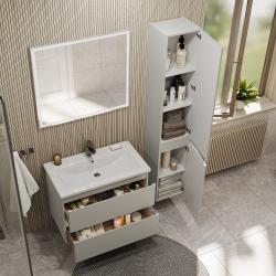 Тумба с раковиной RUVANN Stello Grey 70 