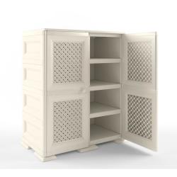 Шкаф 810*420*835 бежевый /Элластик-Пласт/