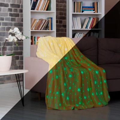 Плед CASA CONFORTE Stella Звезды Желтый 150*200 см