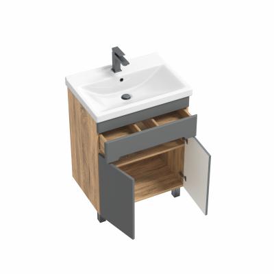 Тумба с раковиной RUVANN Nika 60 графит