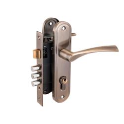 Замок врезной АЛЛЮР 103/3-61А AB Старая бронза