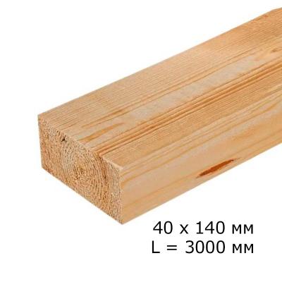 Доска сухая строганная 40*140*3000 мм