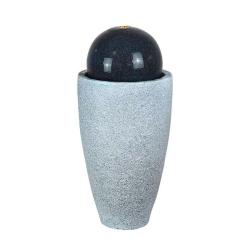 Фонтан GLQ Ваза с шаром Серый, графит 31*30,5*65 см