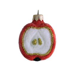 Елочное украшение КОЛОМЕЕВ Половинка яблока 6 см