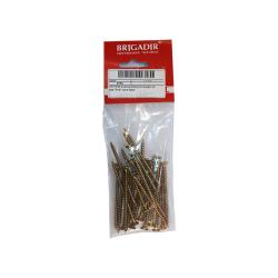 Саморез по дереву острый желтый 4,5*70 мм 25 шт