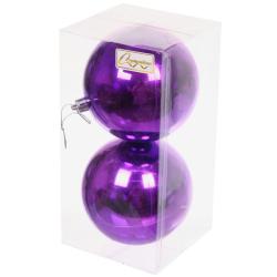 Набор шаров СЕРПАНТИН Глянец фиолетовый 10 см 