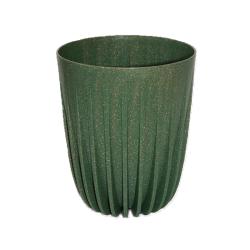Горшок пластиковый LAMELA Mira eco wood Зеленый 2,4 л