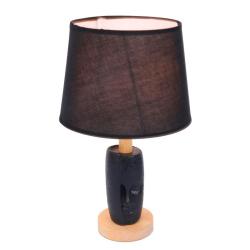 Настольная лампа ODEON Visiona 8209/1T Черный, дерево