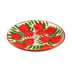 Ляган РИШТАНСКАЯ КЕРАМИКА Гранат 38 см