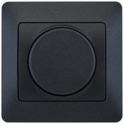 Светорегулятор SYSTEME ELECTRIC Glossa поворотный антрацит