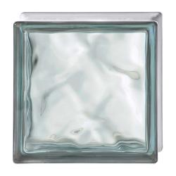 Стеклоблок основной GLASS BLOCK Волна окрашенный в массе графит