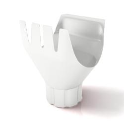 Воронка желоба СТАНДАРТ RAL 9003 125/100 мм