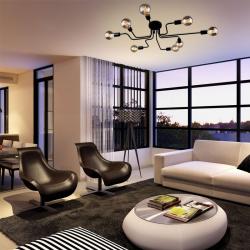 Люстра ЛИГА СВЕТА PC20854 BK/8C Черный