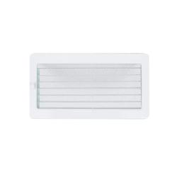 Решетка каминная KRATKI белый с жалюзи 300*170 мм