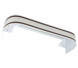 Карниз LEGRAND Лайн Жемчуг/орех с поворотом 2 м