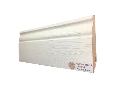 Плинтус ламинированный TECKWOOD Дуб лед 2150*100*16 мм