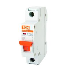 Автоматический выключатель TDM ВА47-29 1Р 20 А С 4,5 кА