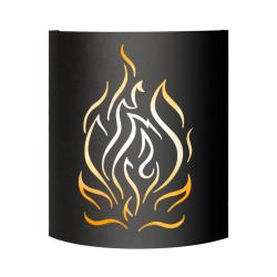 Абажур ВЕЗУВИЙ Black Огонь