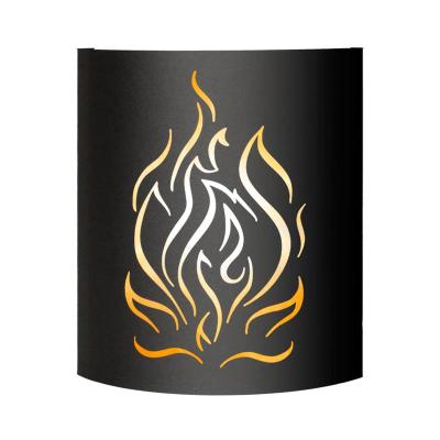 Абажур ВЕЗУВИЙ Black Огонь