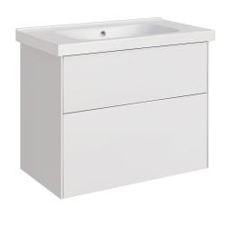 Тумба с раковиной ASB WOOD LINE Гранада 80 белый софт