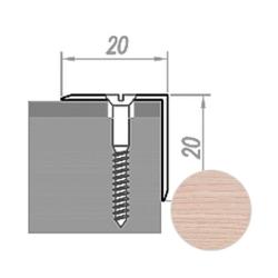 Профиль угловой НОВОСЕЛ У 6.73 Серый ясень 1,5 м