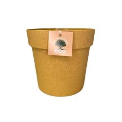 Горшок пластиковый ЛИВИНГРИН Протея эко Горчичный 5,2 л