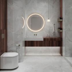 Плитка базовая ARCADIA CERAMICA Onyx White cloud 60*120 см