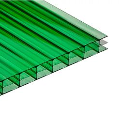 Поликарбонат сотовый Зеленый 4 мм