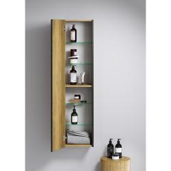 Пенал AQWELLA Urban дуб балтийский, черный 35*140 см