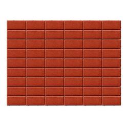 Плитка тротуарная BRAER Прямоугольник 60 Красный
