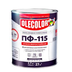 Эмаль OLECOLOR ПФ-115 Оранжевый 2,7 кг
