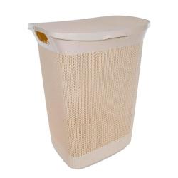 Корзина для белья PLASTIC REPUBLIC слоновая кость Ajur 50 л