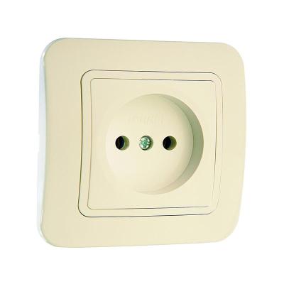 Розетка сетевая MAKEL Mimoza кремовый 25022