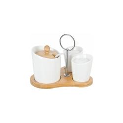 Набор д/специй 3пр. 16*13*12,5см Naturel /2630043/Nouvelle Home/