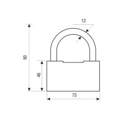 Замок навесной АЛЛЮР ВС2-9С
